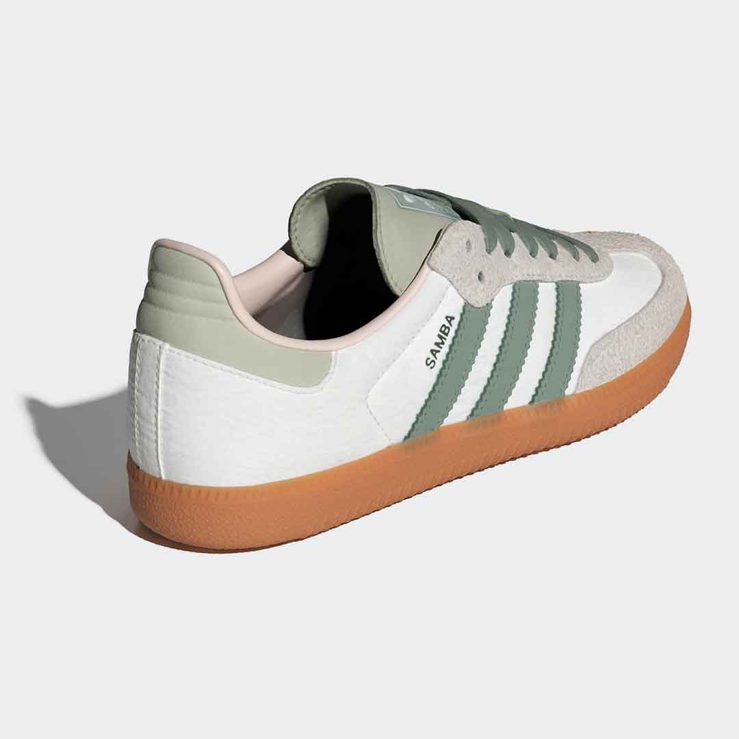 adidas samba og silver green id0492 3