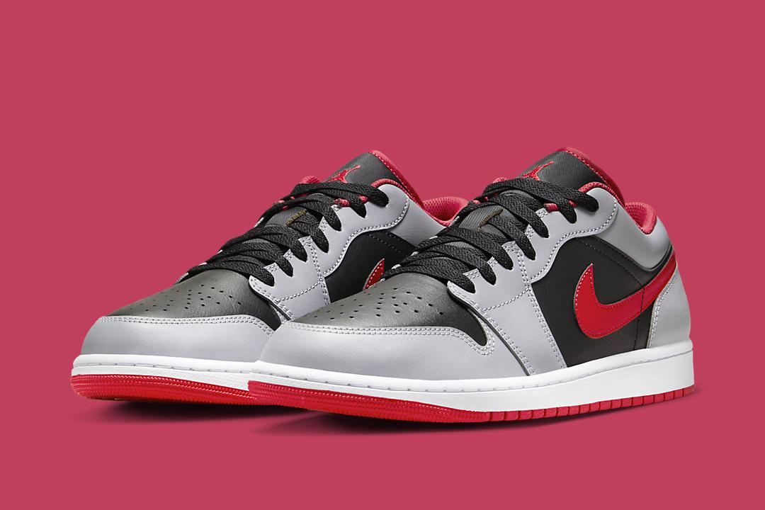 Jordan 1 Mid Elephant Print UK 6 EU40 GS Brand New Low "Black Cement/Fire Red" 553558-060