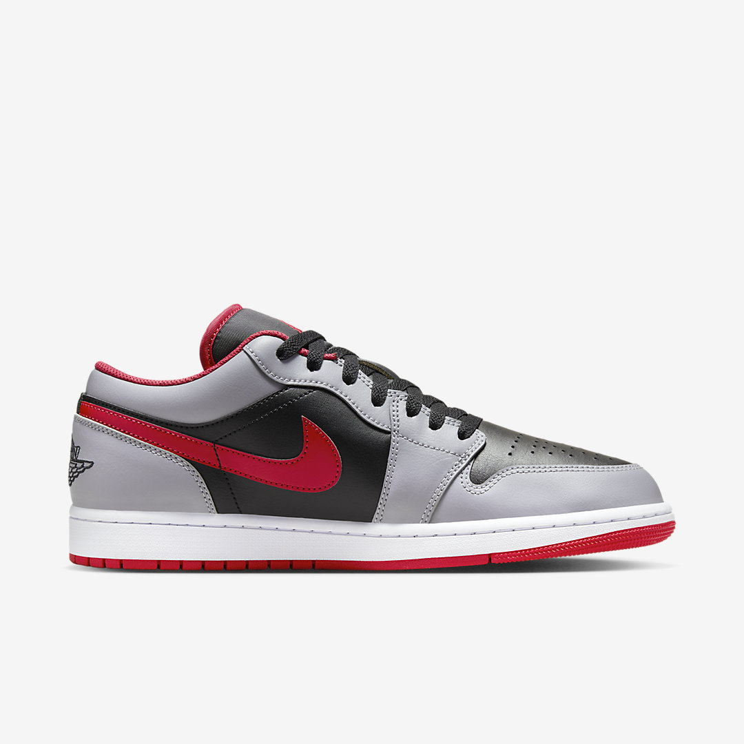 air jordan 1 retro high og neutral grey crimson mens Low 553558-060