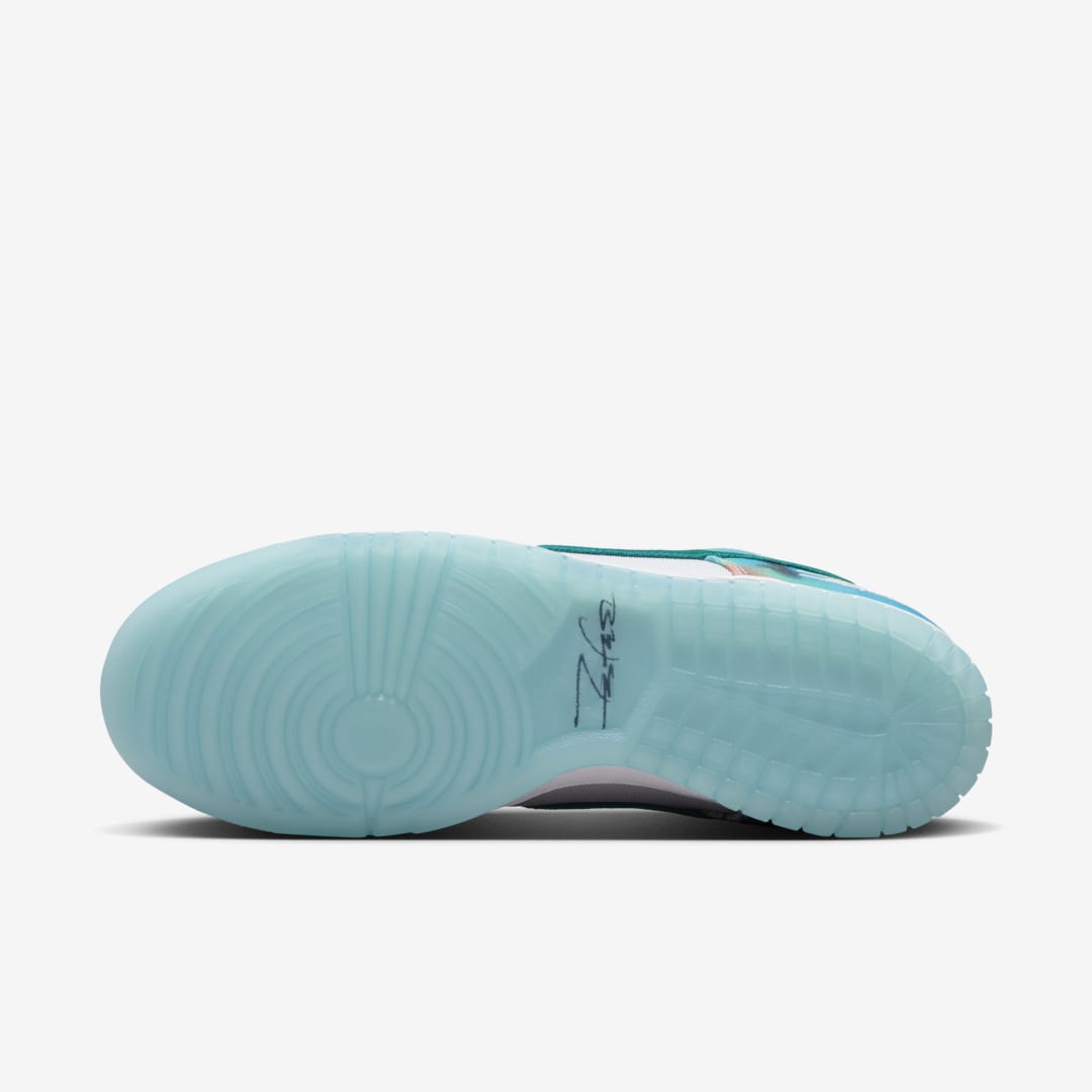Futura x Nike heels SB Dunk Low HF6061-400