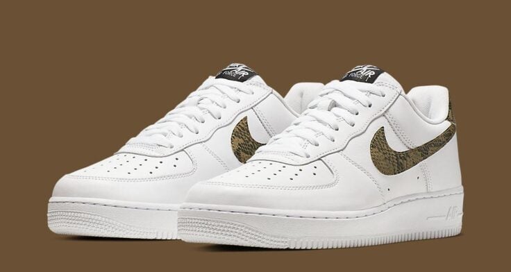 Nike que Air Force 1 Low "Ivory Snake" AO1635-100