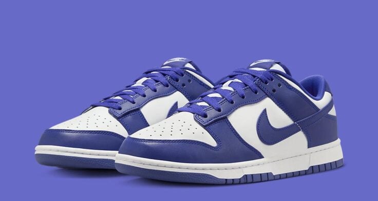 Nike red Dunk Low "Concord" DV0833-103