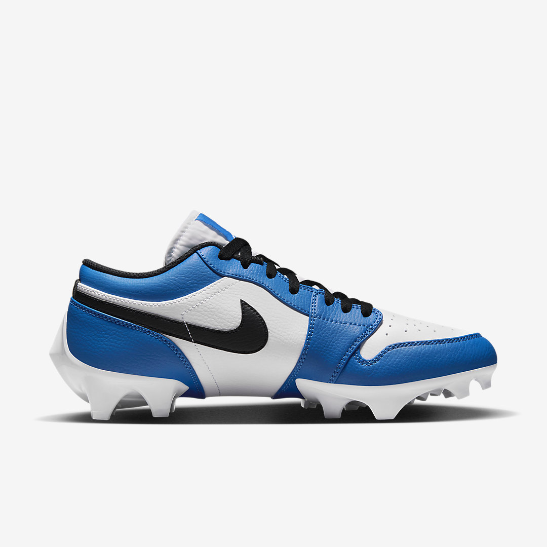 Air Jordan 1 Low Football Cleat White Royal Nice Kicks