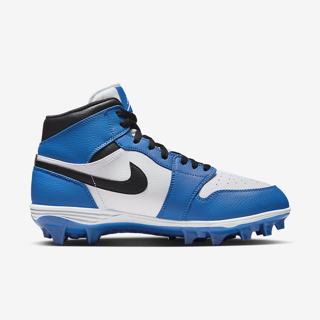 Air Jordan 1 Football Cleat White Royal Nice Kicks