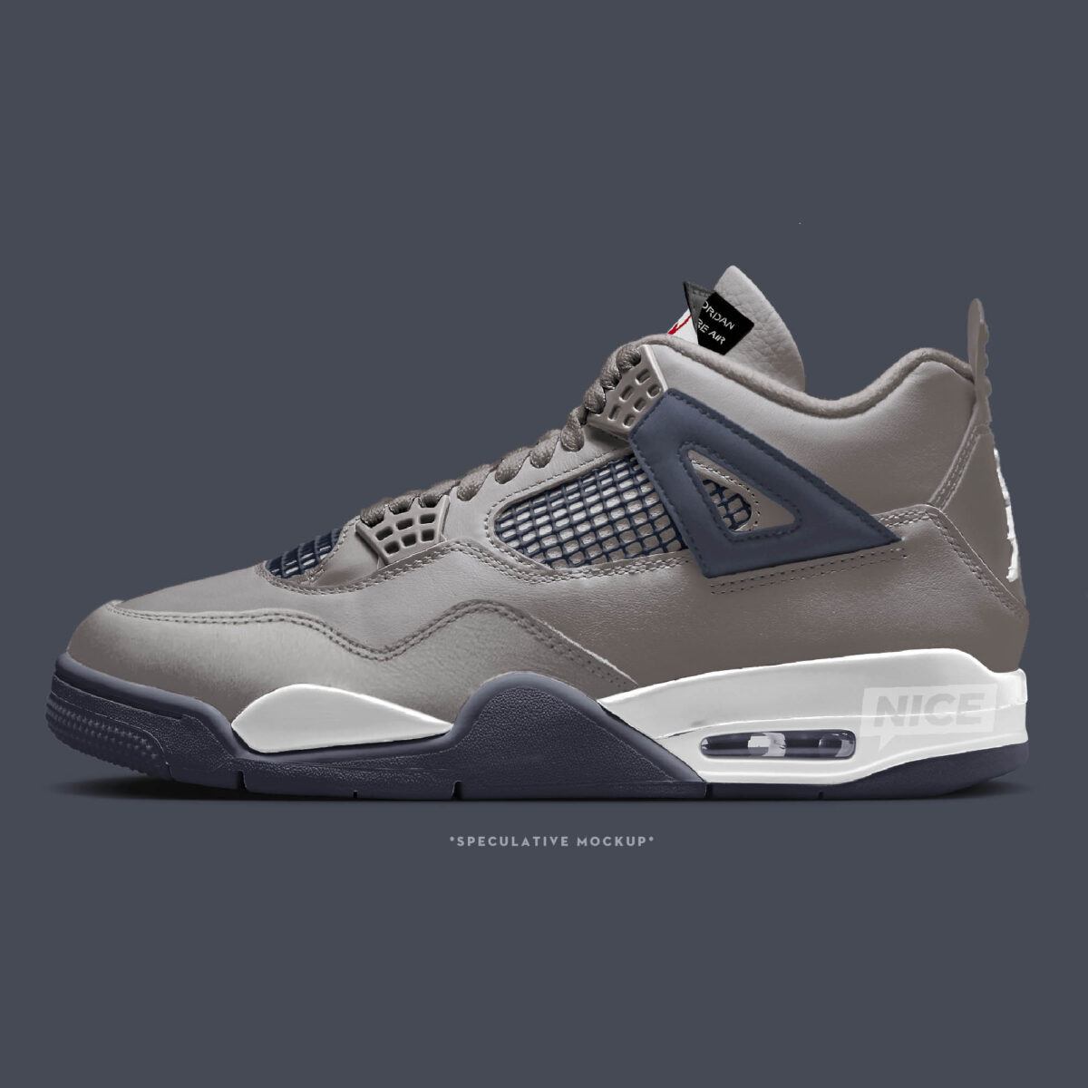 Air blemish jordan 4 Rare Air "Atmosphere Grey" FQ8138-003