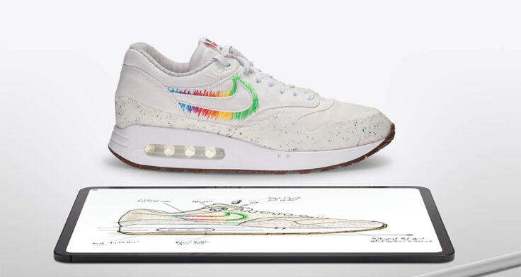 tim cook multicolor nike air max 1 86 og made on ipad 736x392
