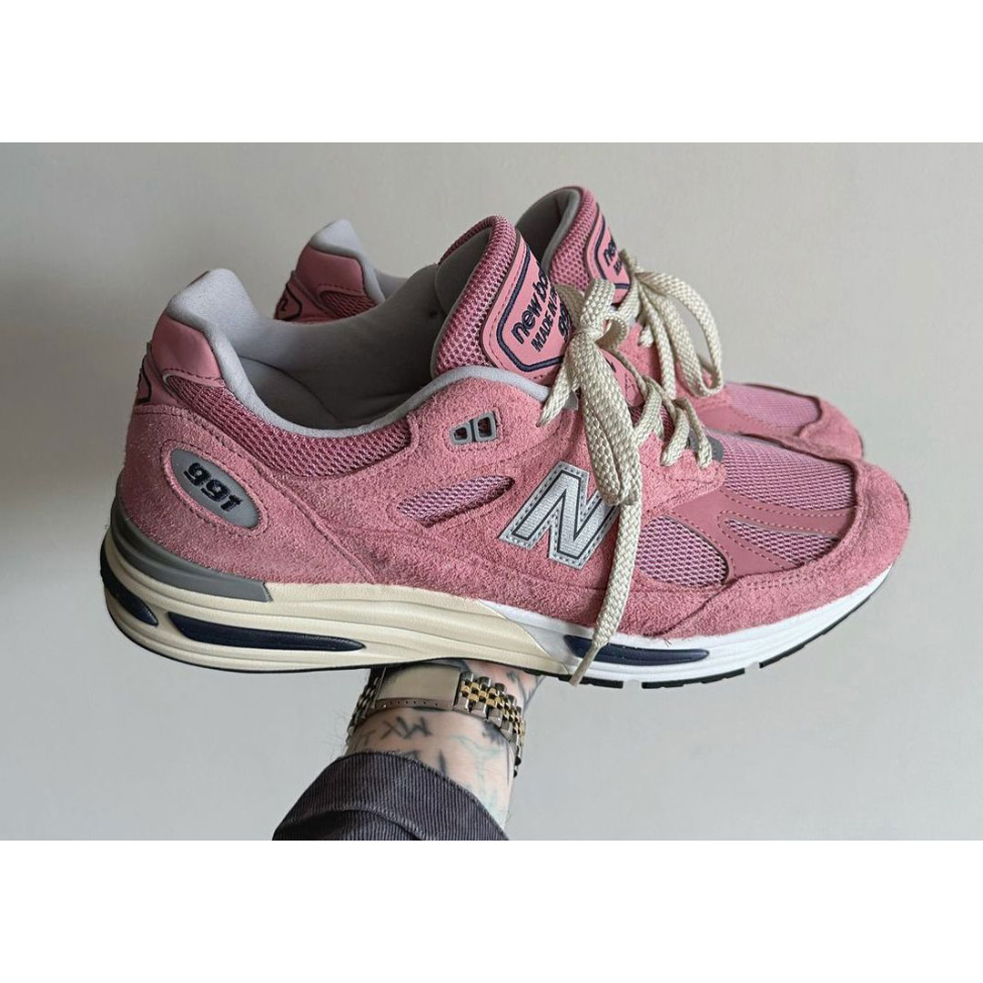 - HQZ New Balance 991v2 Made in UK "Pink" U991PK2