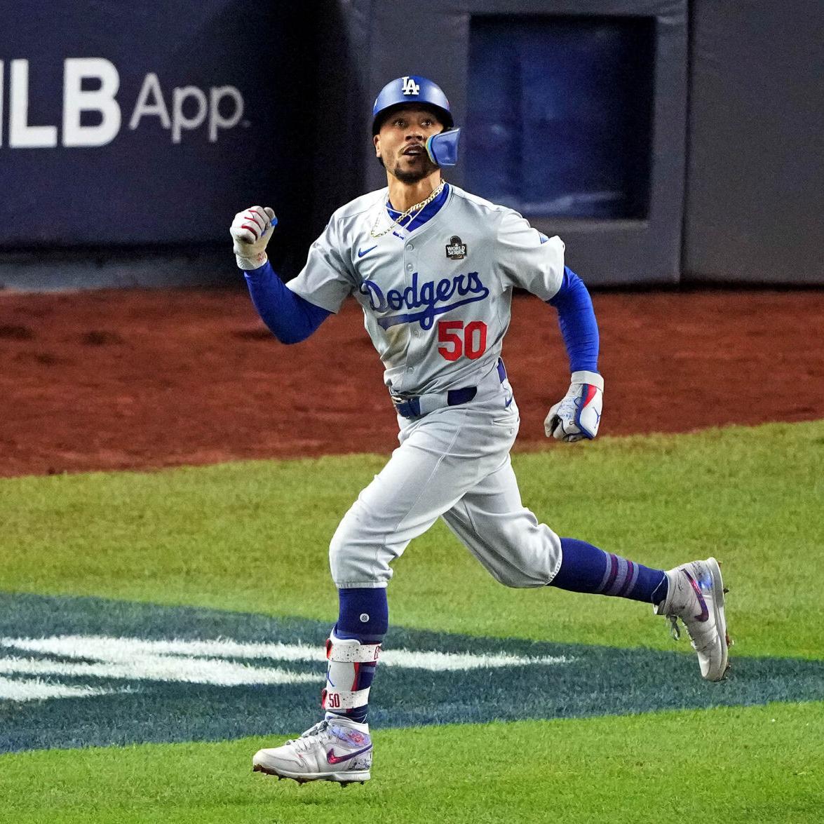 Mookie Betts Celebrates Dodgers World Series Championship with Jordan Brand Nice Kicks