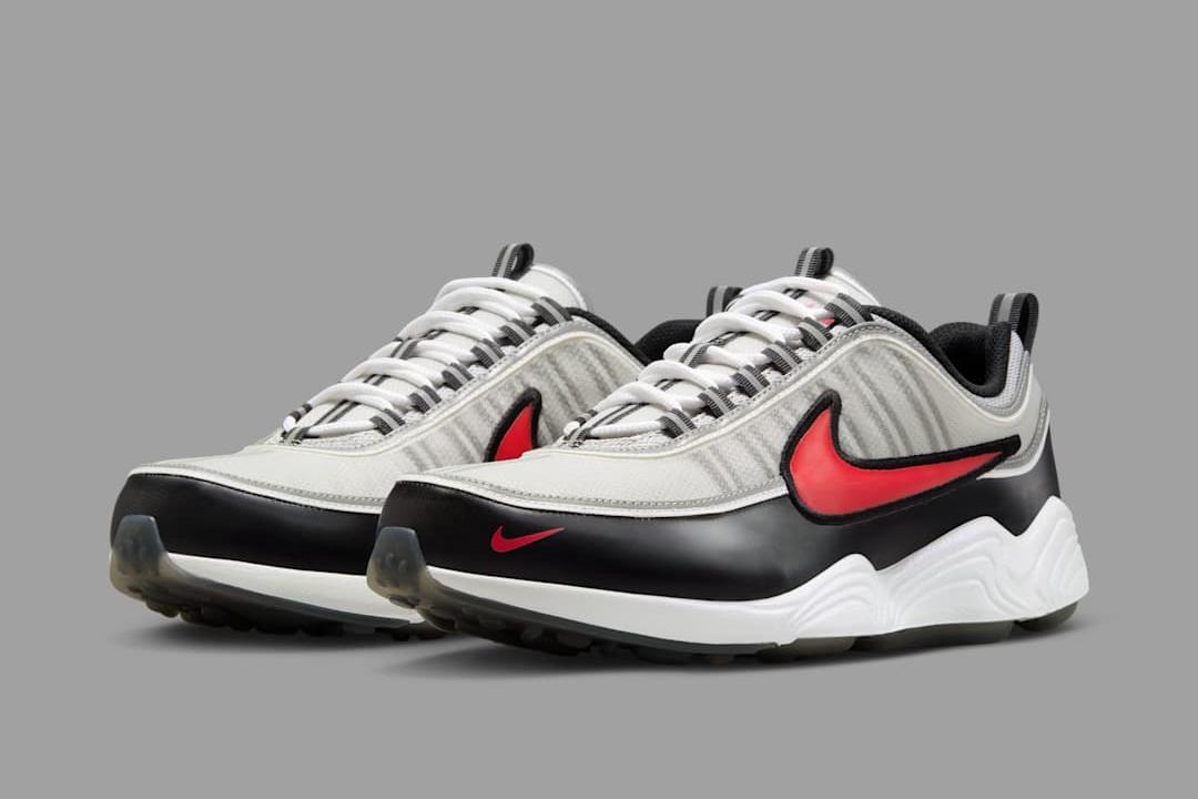 Nike Air Zoom Spiridon "Metallic Silver/Sport Red" II1161-095