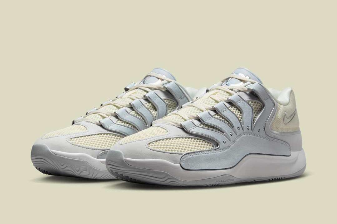 Nike KD 18 "Soft Pearl/Metallic Silver" HV1992-001