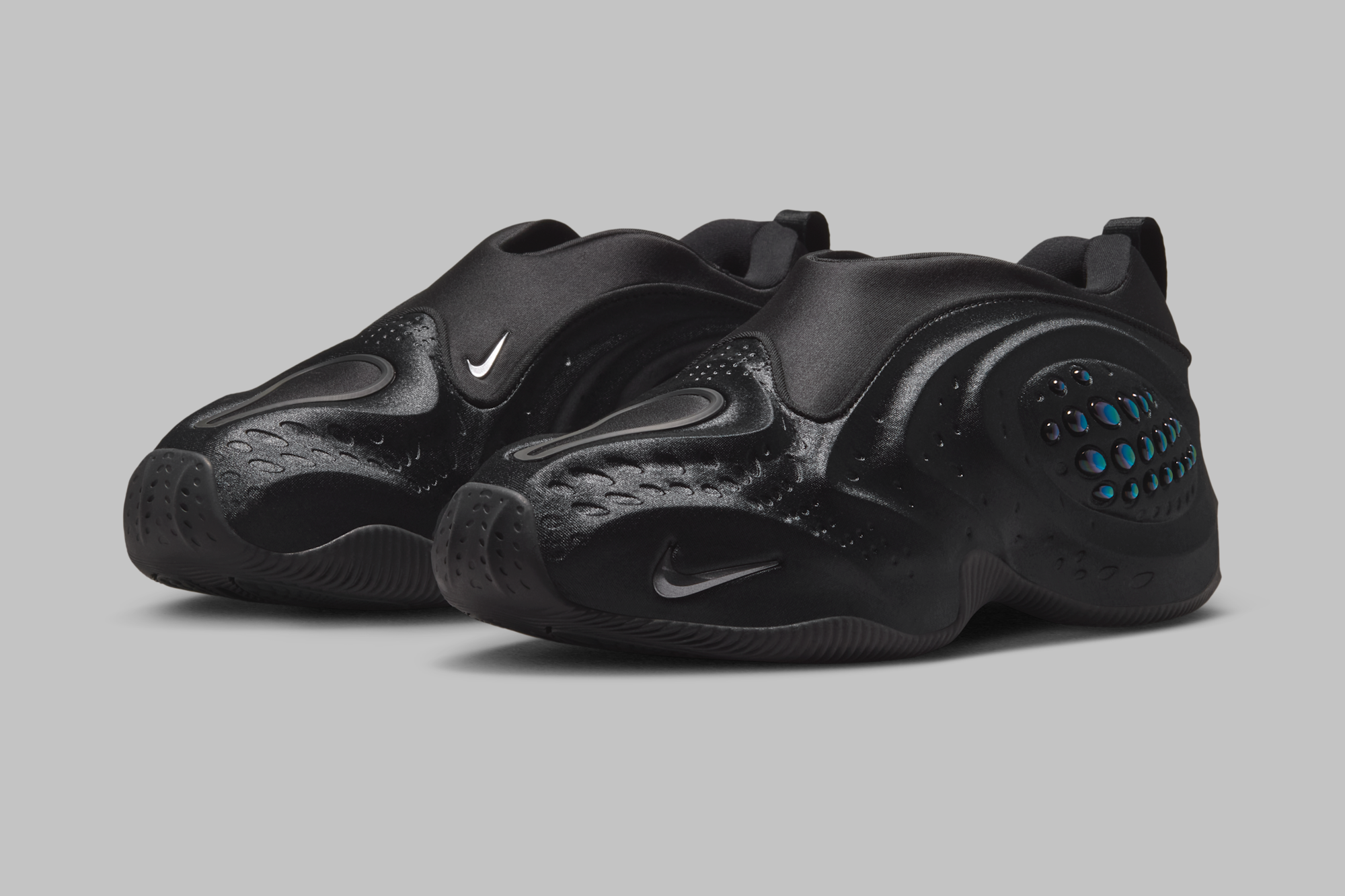 Nike First Sight Shadow WMNS in Black and Metallic Dark Grey colorway, women's silhouette side profile view